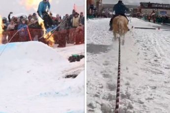 'Meest bizarre wintersport ter wereld' gaat momenteel keihard viraal op TikTok