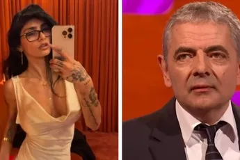 De 'romance' waarvan je niet wist dat je er zat op te wachten: Rowan Atkinson en 'natuurster' Mia Khalifa