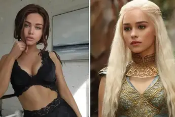 De body double van 'Mother of Dragons' Emilia Clarke toont nog eens in bikini waarom ze meer fans heeft dan de actrice