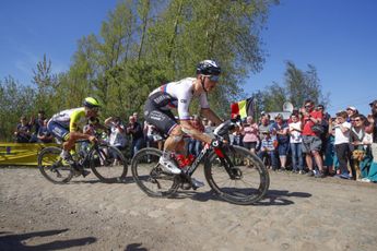Matej Mohoric "had Sonny in my mind all day long" during Paris-Roubaix roller-coaster performance