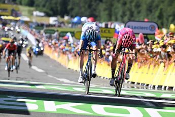 Tour de France: Magnus Cort Nielsen wins breakaway sprint in Megève as Tour de France peloton suffers protest blocking