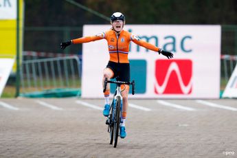 Puck Pieterse takes maiden World Cup win in mud-filled Overijse race