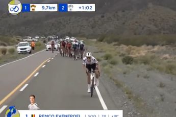 Video: Remco Evenepoel's attack at Vuelta a San Juan's Alto Colorado