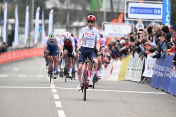 Stage 2 of Tour des Alpes Maritimes et du Var goes to Mattias Skjelmose with a selective sprint win