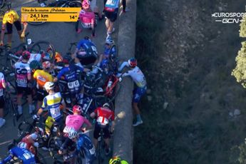 "I was panicking" - Valentin Ferron describes Etoile de Bessèges crash that left him hanging from a bridge