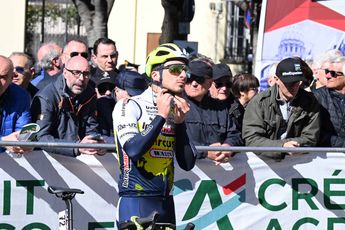 Niccolo Bonifazio wins a bunch sprint to take stage 2 of the Giro di Sicilia with Mark Cavendish outside top 10