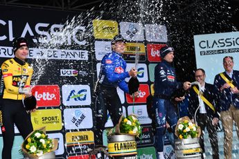 Jasper Philipsen thrives in brutal conditions as Classic Brugge-De Panne: "I don't think it was the best sprint, but I think everyone suffered"