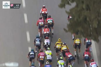 Video: Wout van Aert and Tom Pidcock crash at Tirreno-Adriatico