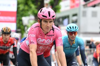 Geraint Thomas all good despite hitting the deck on stage 11 at the Giro d'Italia: "A rider from UAE fell next to me. Fortunately for me, I just fell on him"