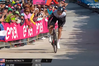 VIDEO: Brandon McNulty sets new fastest time on brutal Giro d'Italia time-trial