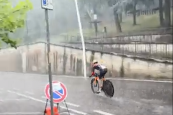 Extreme weather temporarily halts opening time-trial at the Giro d'Italia Donne