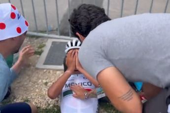 VIDEO: Isaac del Toro collapses, overcome with emotion after stunning Tour de l'Avenir stage win