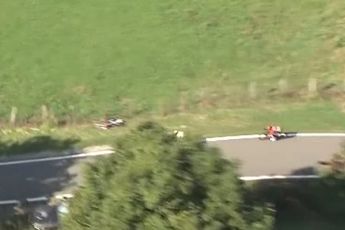 VIDEO: Lennard Kamna goes off-road on descent to line of stage 15 at La Vuelta