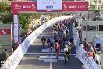 Iuri Leitao powers to surprise sprint win on stage 2 of the CRO Race