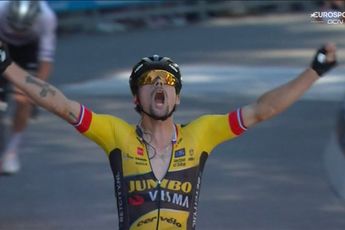 VIDEO: Brutal Primoz Roglic attack on final climb takes victory at Giro dell'Emilia ahead of Tadej Pogacar