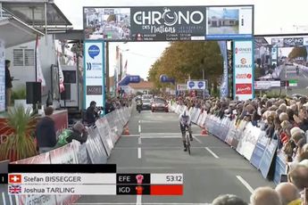 VIDEO: Highlights as Joshua Tarling is victorious at Chrono des Nations, defeating world champion Remco Evenepoel