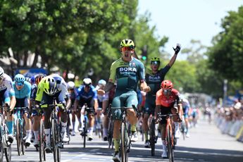 VIDEO: How BORA - hansgrohe's leadout delivered Sam Welsford to perfection on Tour Down Under opener