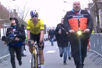 Viral Kuurne - Bruxelles - Kuurne steward tells his story following amusing post-race footage: "It's nice that Wout can laugh about it"