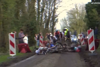 VIDEO: Strike! Stefan Kung wipes out entire chase group at Grand Prix de Denain