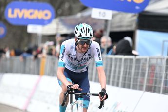 Wout Poels and Damiano Caruso unscathed after crashing on stage 1 of the Volta a Catalunya