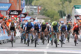 Romain Gregoire wins incredibly close sprint from reduced bunch on stage 5 of Itzulia Basque Country