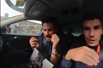 VIDEO: Reação dentro do carro da Israel - Premier Tech à vitória de Stephen Williams na Flèche Wallonne