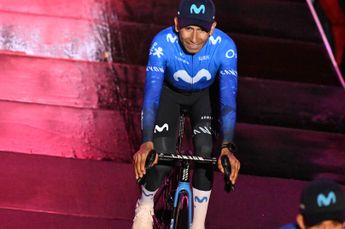 Nairo Quintana analisa a etapa da gravilha da Volta a Itália: "Temos de ter muito cuidado para evitar furos, cortes e quedas".