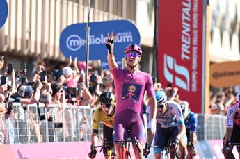 Jonathan Milan powers into third Giro d'Italia win on stage 13 - Aniolkowski and Bauhaus second and third