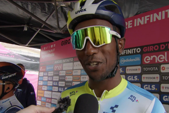 Biniam Girmay a rezar por um tradicional dia de sprint na etapa 4 da Volta a Itália: "Espero que não volte a acontecer!"