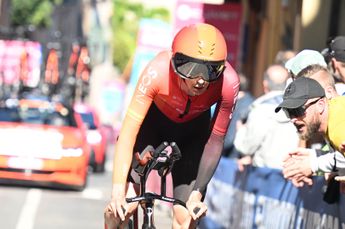 "I left too fast and got a parking ticket" - Thymen Arensman jokes about his huge positive split in Burgos time trial