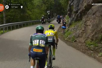VÍDEO: Primoz Roglic em dificuldades na última subida do Critérium du Dauphiné 2024