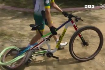 VIDEO: Shocking scenes as Candice Lill's bike completely explodes, ending Olympic mountain bike medal hopes