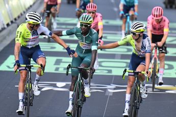 Biniam Girmay's dream Tour de France almost ends; Green jersey receives stitches after late fall on decisive sprint