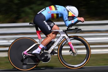 Lotte Kopecky storms through European Championships with victory in the time-trial - van Dijk and Schweinberger on the podium