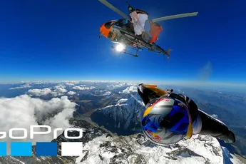 Kijk rond om je heen in deze 360 graden GoPro wingsuit video!