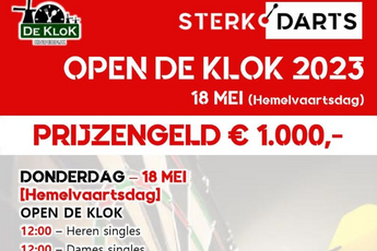 Deze donderdag met Hemelvaartsdag het Open De Klok 2023