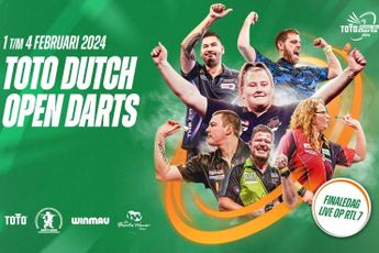 Tussen het PDC-WK geweld door niet vergeten in te schrijven voor de Dutch Open Darts 2024 in Assen!