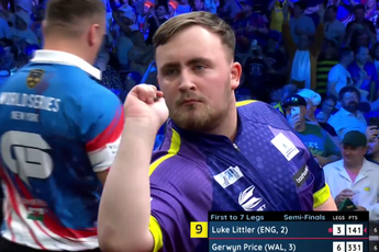 Luke Littler gooit geen 9-darter maar wat die hier flikt is voor Gerwyn Price nog pijnlijker