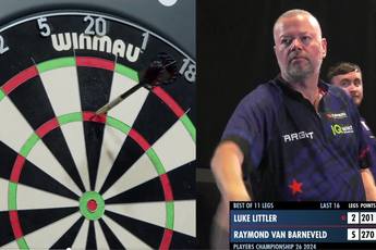 VIDEO: Raymond van Barneveld straft Luke Littler af na gewaagde actie van de 17-jarige