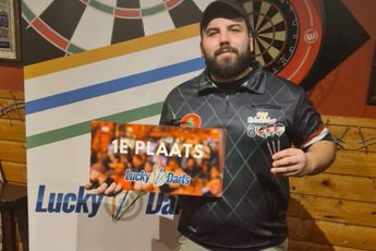 Elmedin Jakub wint Lucky Darts Jaaropening Toernooi