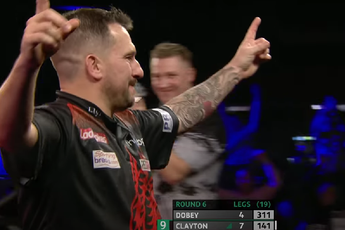 THROWBACK VIDEO: Clayton hits nine-dart finish on Stage Two at UK Open
