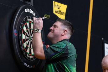 Gurney disgruntled with German crowd during European Darts Matchplay: “Maybe Kim Huybrechts was right”