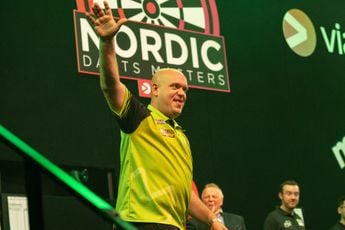 Cross a comfortable winner, Van Gerwen rusty but victorious on return to action as 1st Round of Nordic Darts Masters comes to an end