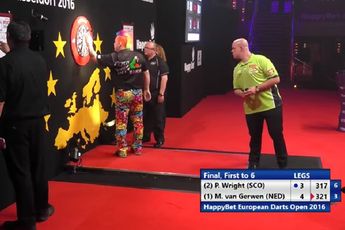 On this day in … 2016: Van Gerwen strikes in Düsseldorf after exciting final against Wright