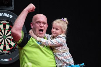 Van Gerwen's daughter still has to get used to the well-known status of Mighty Mike: ''She sometimes doesn't quite get it yet''