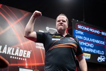 Van Duijvenbode ends Campbell's run as Clayton survives late rally from Heta at Belgian Darts Open