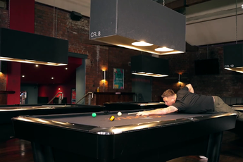 VIDEO: Price takes on famous pool player