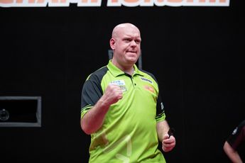 Van Gerwen produces clinical surge to deny De Sousa as classy Clemens comeback downs Wright at Belgian Darts Open