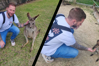 Noppert gets to feed kangaroos in Australia: ''Wonderfully beautiful to experience this''