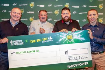 Donation of near £1 million beckons as Paddy Power pledges £1,000 to Prostate Cancer UK for every World Darts Championship 180